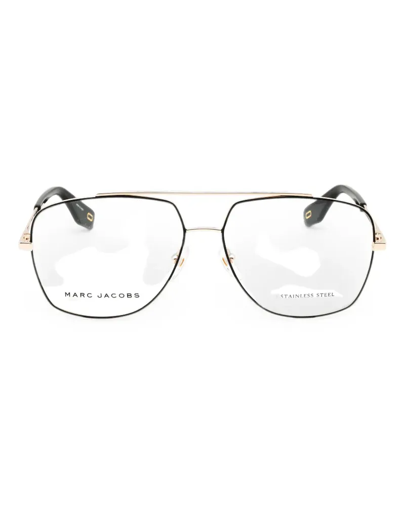 Marc Jacobs Brille mit geometrischem Gestell - Gold Gold