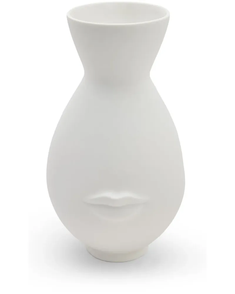 Jonathan Adler Mr. & Mrs. Muse Porzellanvase (28cm x 15cm) - Weiß Weiß