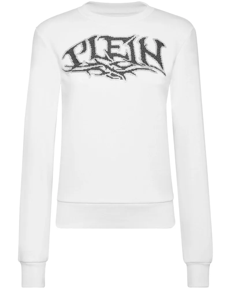 Philipp Plein Sweatshirt mit Logo-Verzierung - Weiß Weiß