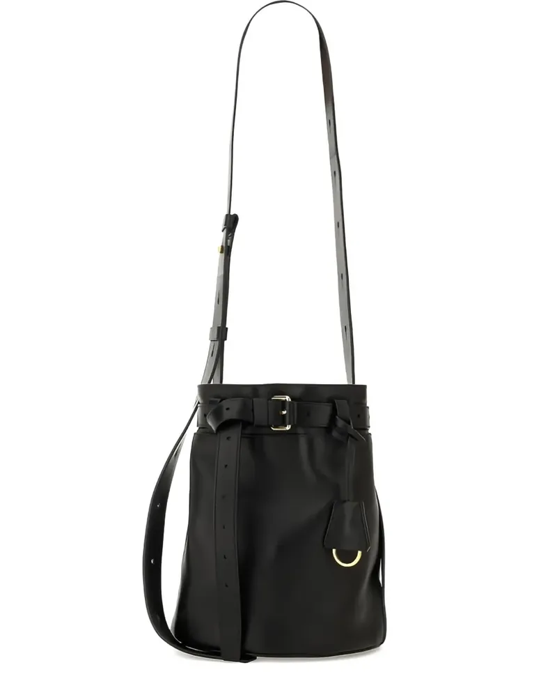 Moschino Tie Me Beuteltasche mit Gürtel - Schwarz Schwarz