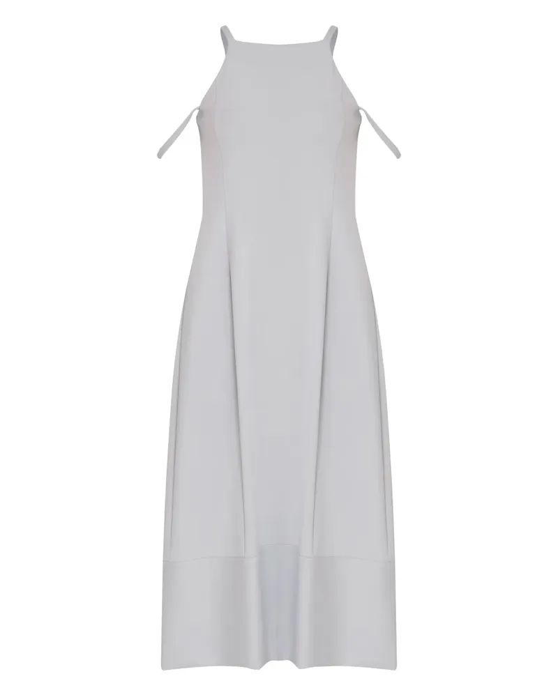 Gloria Coelho Midikleid mit eckigem Ausschnitt - Grau Grau