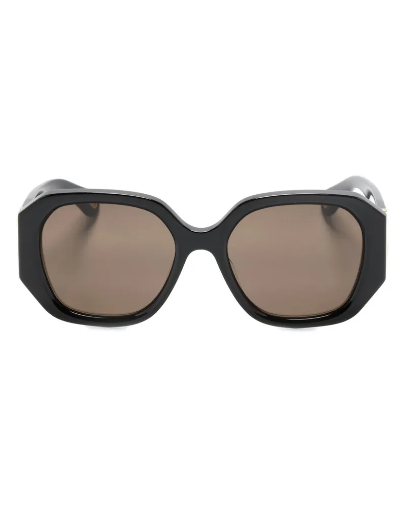 Chloé Marcie Sonnenbrille mit Oversized-Gestell - Schwarz Schwarz