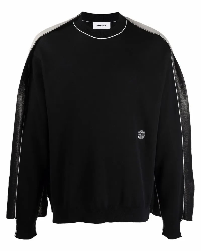 AMBUSH Fein gestrickter Pullover - Schwarz Schwarz