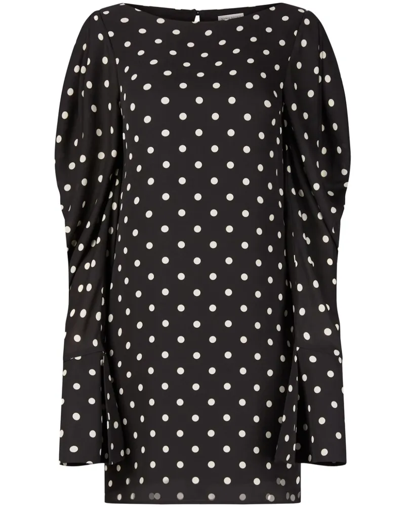 Nina Ricci Gepunktetes Kleid - Schwarz Schwarz