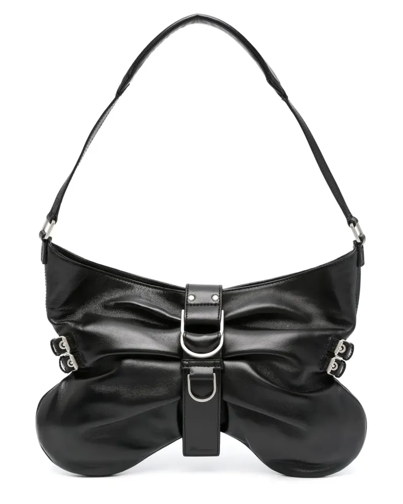 Blumarine Große Butterfly Schultertasche - Schwarz Schwarz