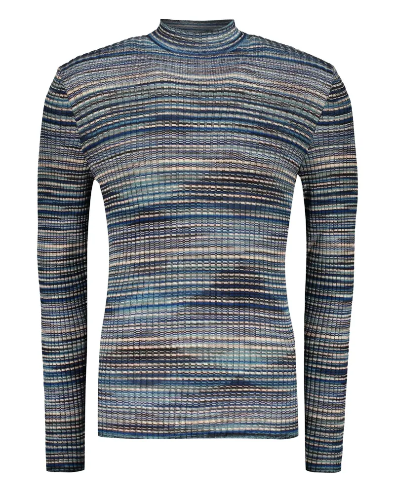 Missoni Gerippter Strickpullover - Blau Blau