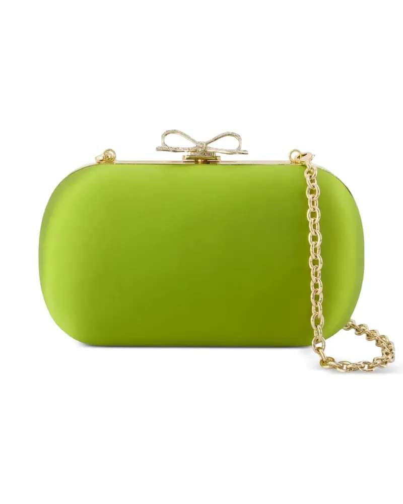 Self-Portrait Clutch mit Schleifendetail - Grün Grün