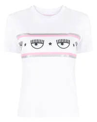 Chiara Ferragni T-Shirt mit Logo-Print Weiß