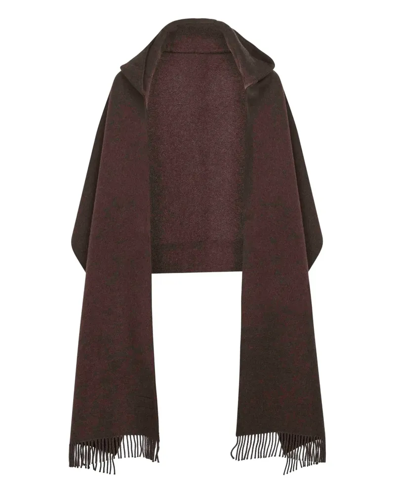 Brunello Cucinelli Cape mit Kapuze - Braun Braun