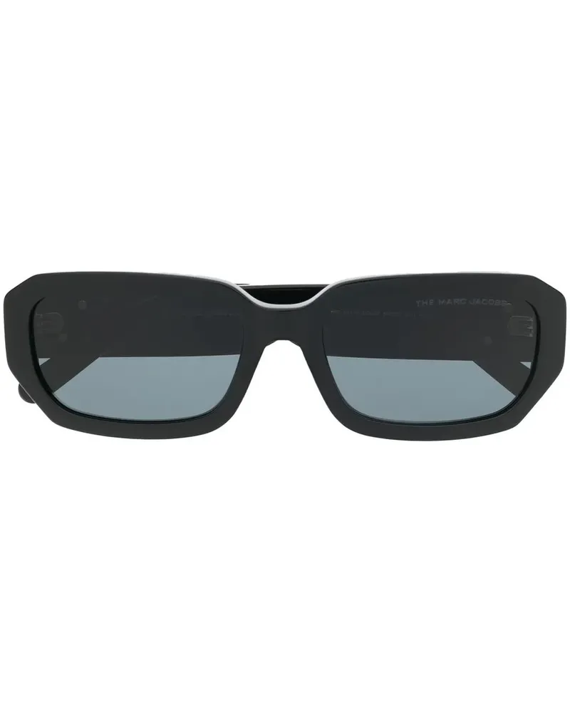Marc Jacobs Eckige J Marc Sonnenbrille - Schwarz Schwarz