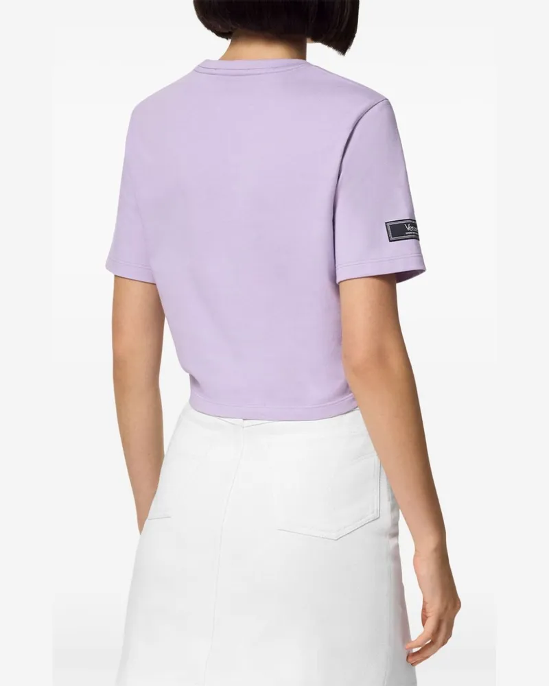 Versace T-Shirt mit Sicherheitsnadel - Violett Violett