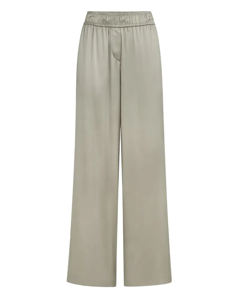 Brunello Cucinelli elastic-waistband palazzo pants - Nude Nude