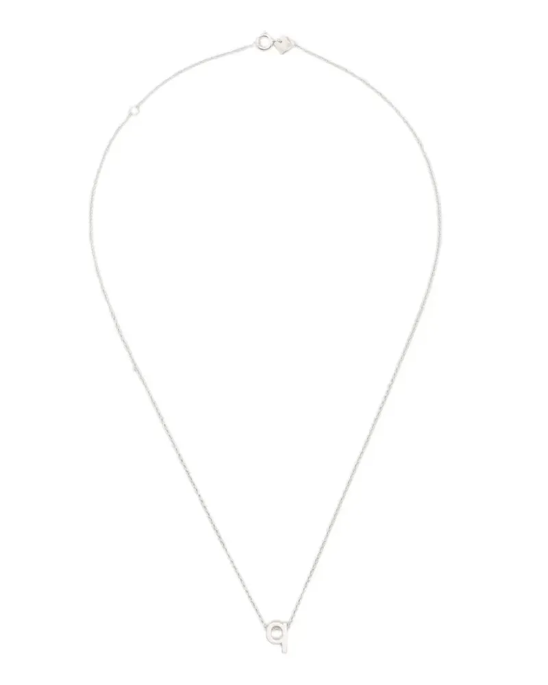 Le Gramme alphabet necklace - Silber Silber