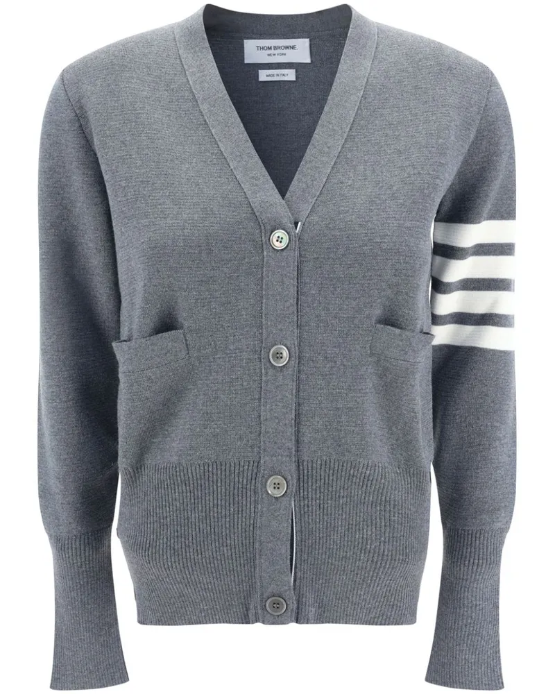 Thom Browne Cardigan aus Wolle - Grau Grau