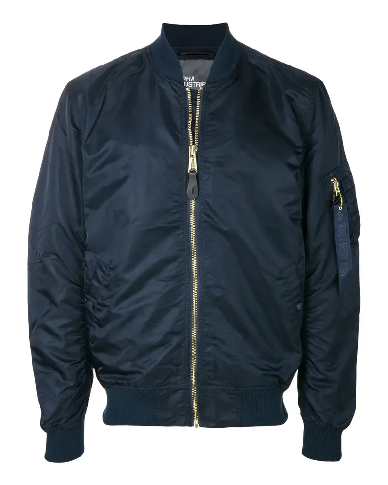 Alpha Industries Klassische Oversized-Bomberjacke - Blau Blau