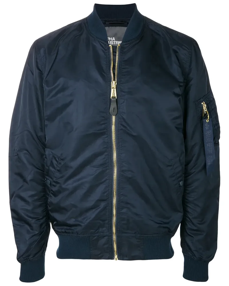 Alpha Industries Klassische Oversized-Bomberjacke - Blau Blau