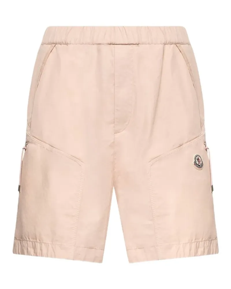 Moncler logo-patch cargo shorts - Rosa Rosa