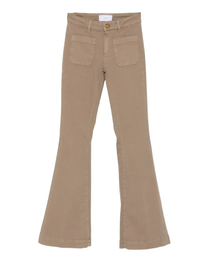 Seafarer logo-embroidered trousers - Nude Nude