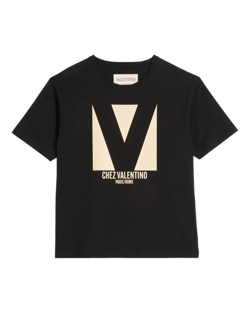 Valentino Garavani T-Shirt mit Chez-Print - Schwarz Schwarz