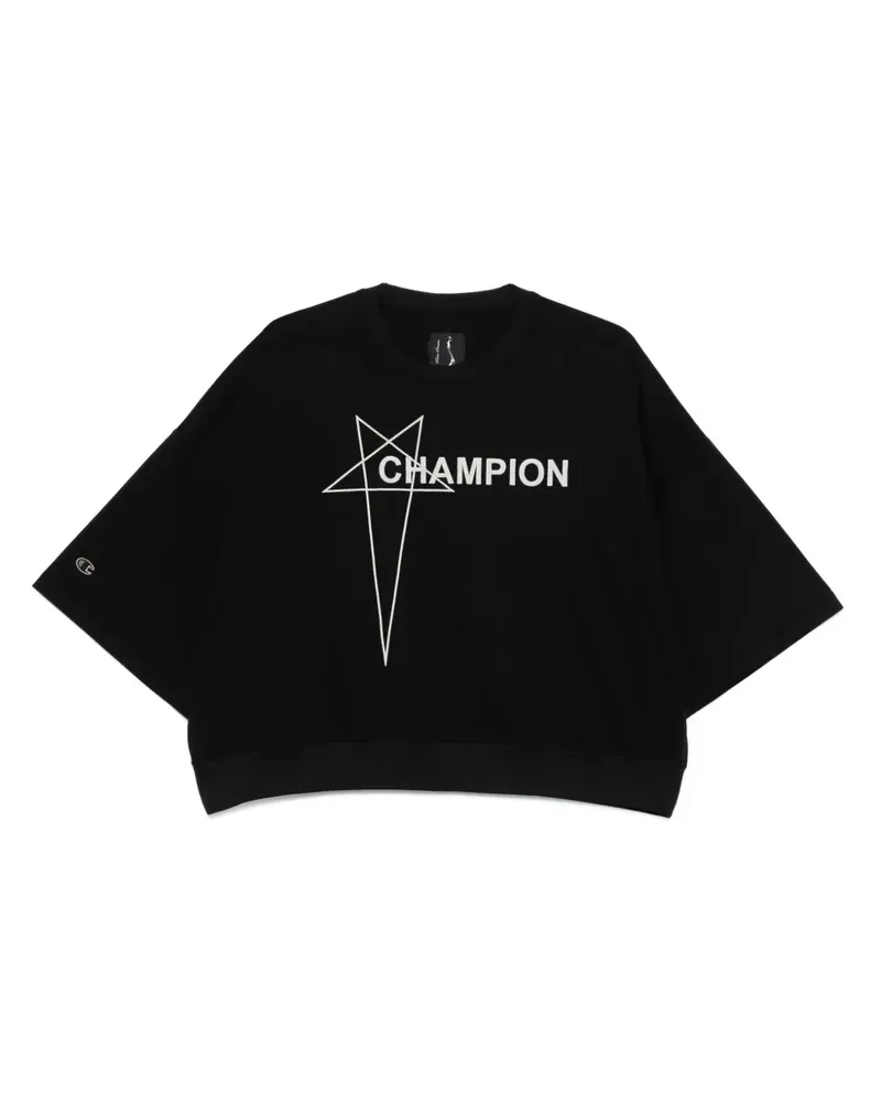 Rick Owens T-Shirt mit Logo-Print - Schwarz Schwarz
