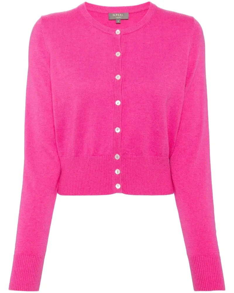 N.Peal Ivy Cardigan aus Bio-Kaschmir - Rosa Rosa