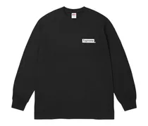 Langarmshirt mit grafischem Print - Schwarz