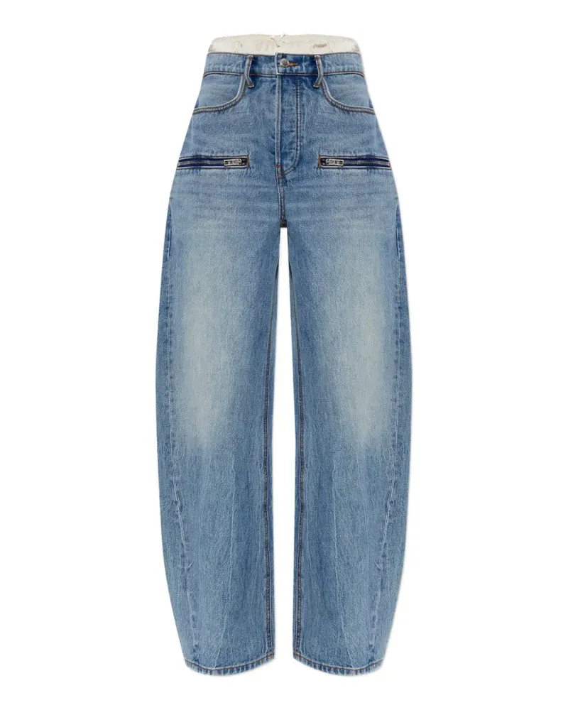Alexander Wang zip cotton jeans - Blau Blau