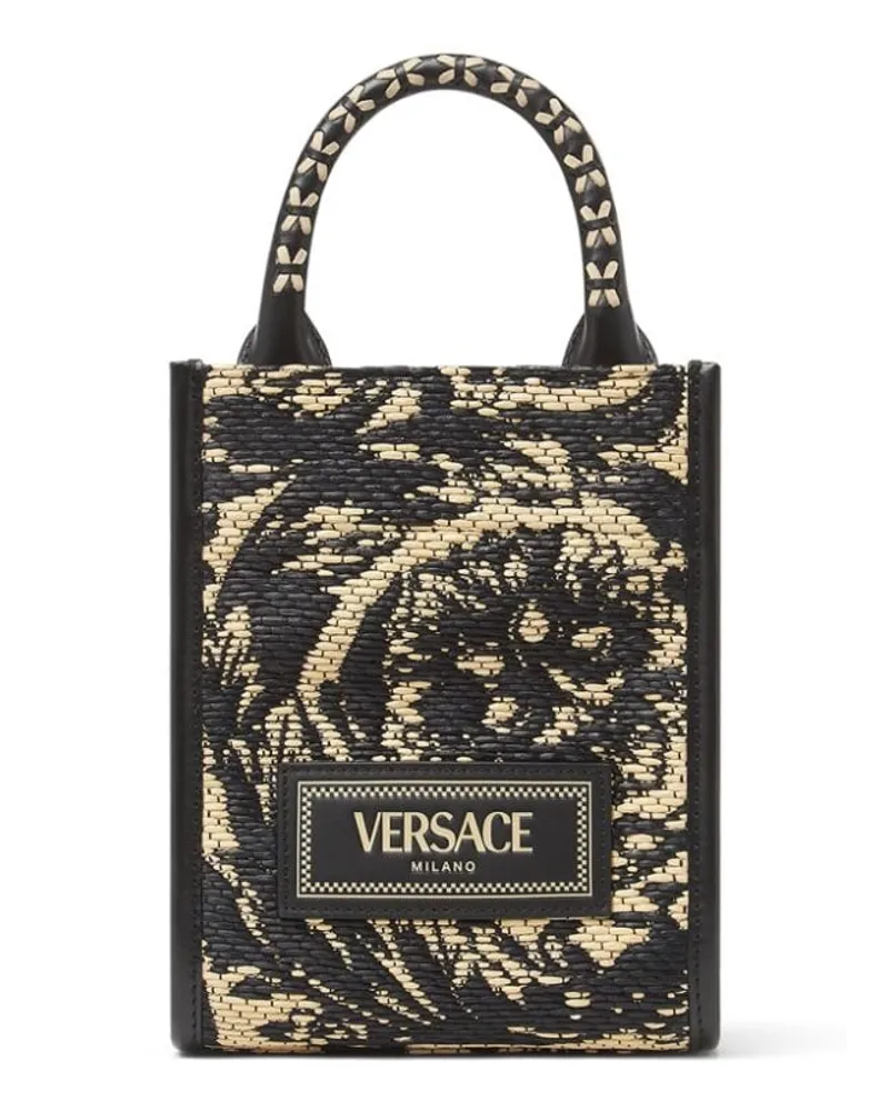 Versace Mini Barocco Athena Tote Bag - Schwarz Schwarz