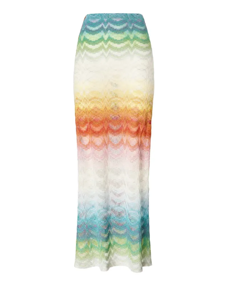 Missoni chevron-pattern beach skirt - Weiß Weiß
