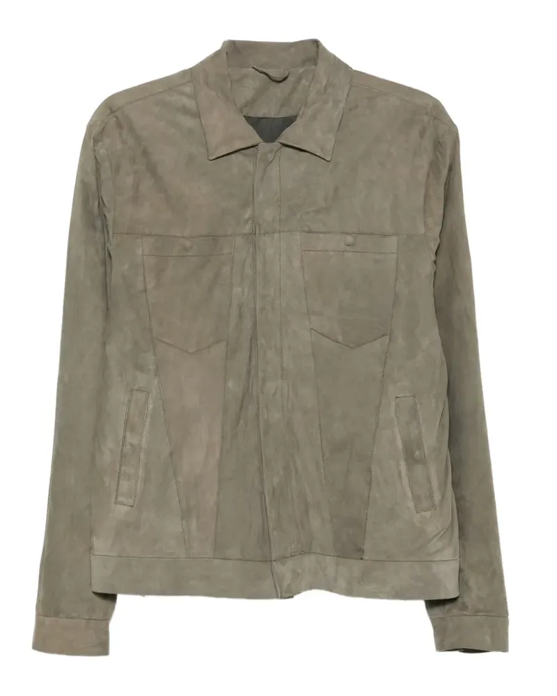 Giorgio Brato suede jacket - Grün Grün