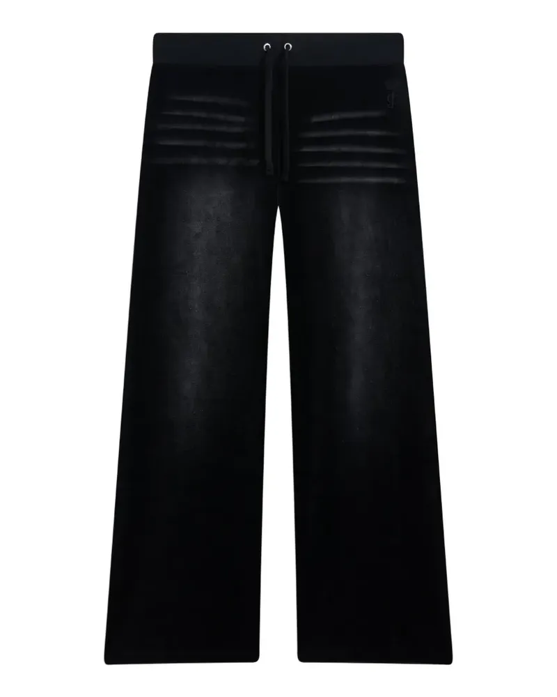 Juicy Couture Jogginghose in Samtoptik - Schwarz Schwarz