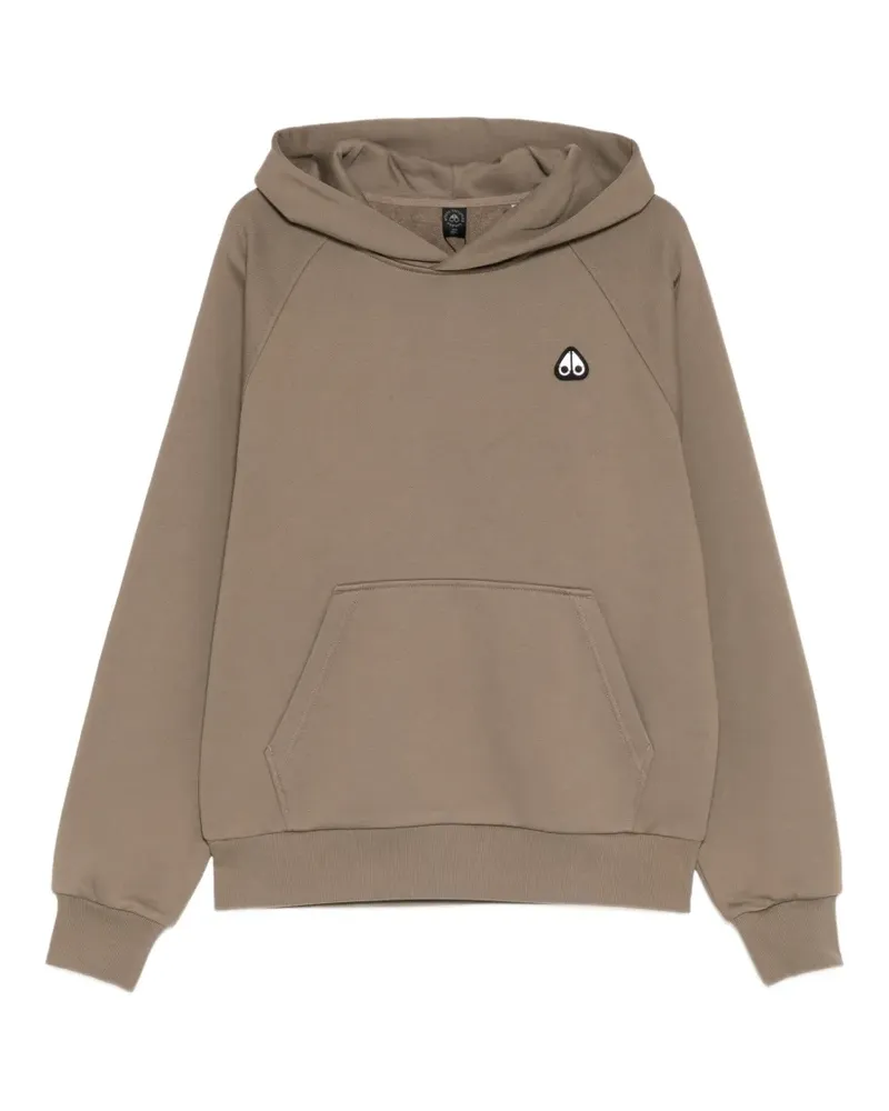 Moose Knuckles Hoodie mit Logo-Patch - Nude Nude