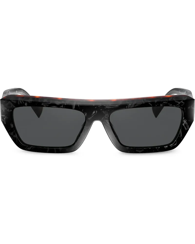 Alain Mikli Eckige 'Armitage' Sonnenbrille - Schwarz Schwarz