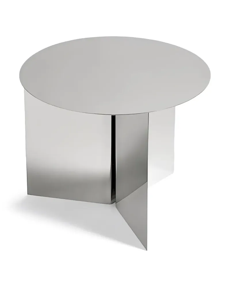 Hay Reflektierender runder Beistelltisch - Silber Silber