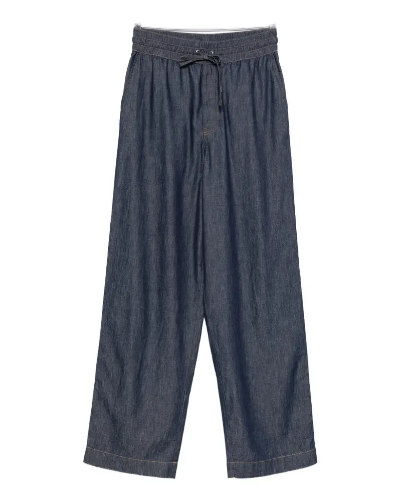 Loewe Anagram-embroidered drawstring-waist jeans - Blau Blau