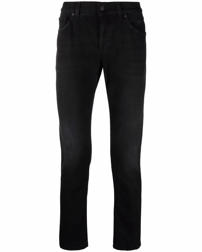 Dondup Klassische Slim-Fit-Jeans - Schwarz Schwarz