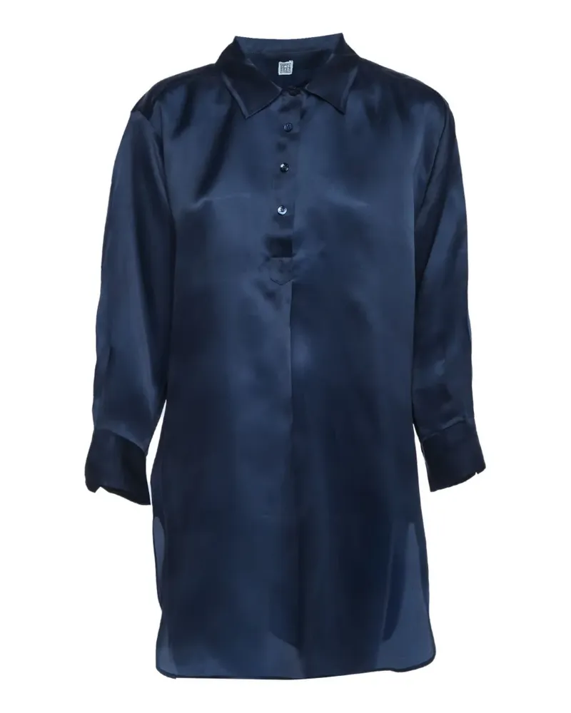 Totême silk organza tunic - Blau Blau