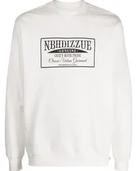 Izzue x Neighborhood Sweatshirt mit Logo-Print Weiß