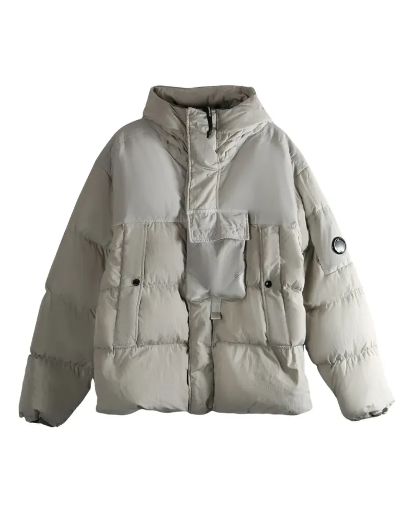 C.P. Company hooded puffer jacket - Grau Grau