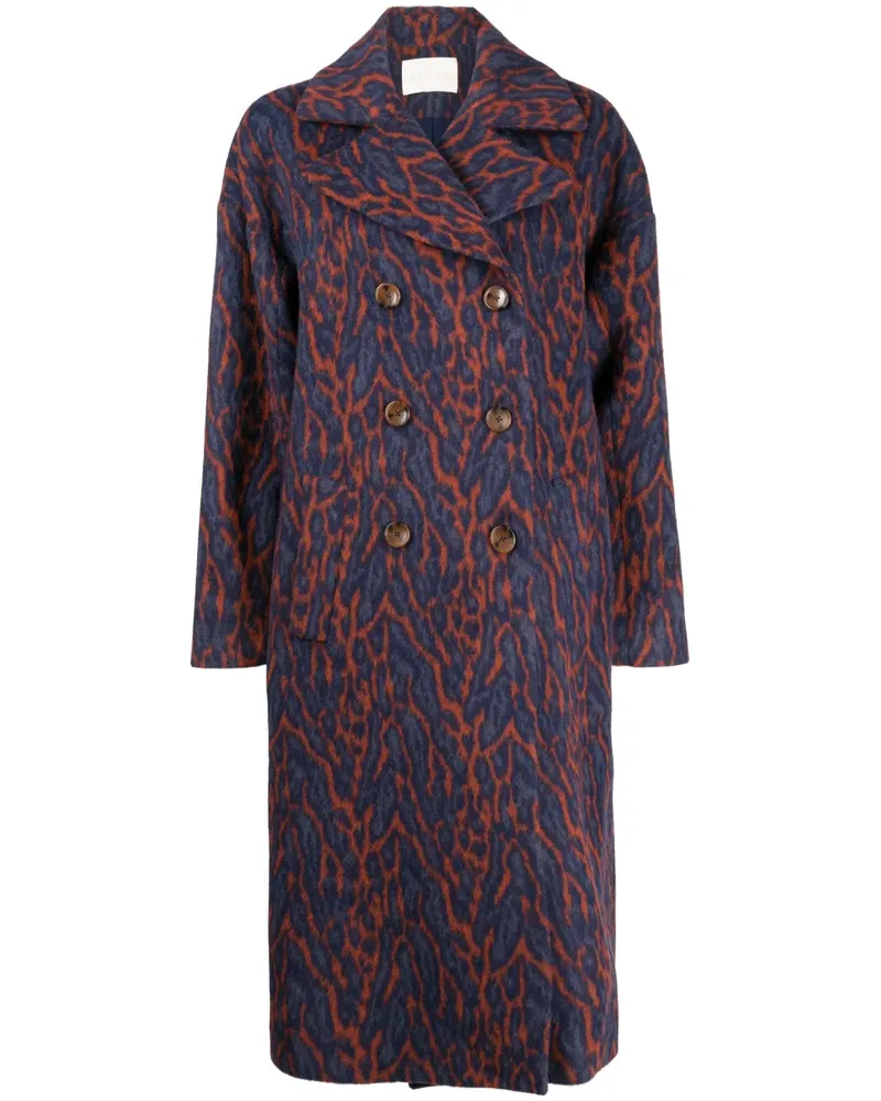 Ulla Johnson Zweireihiger Mantel - Blau Blau