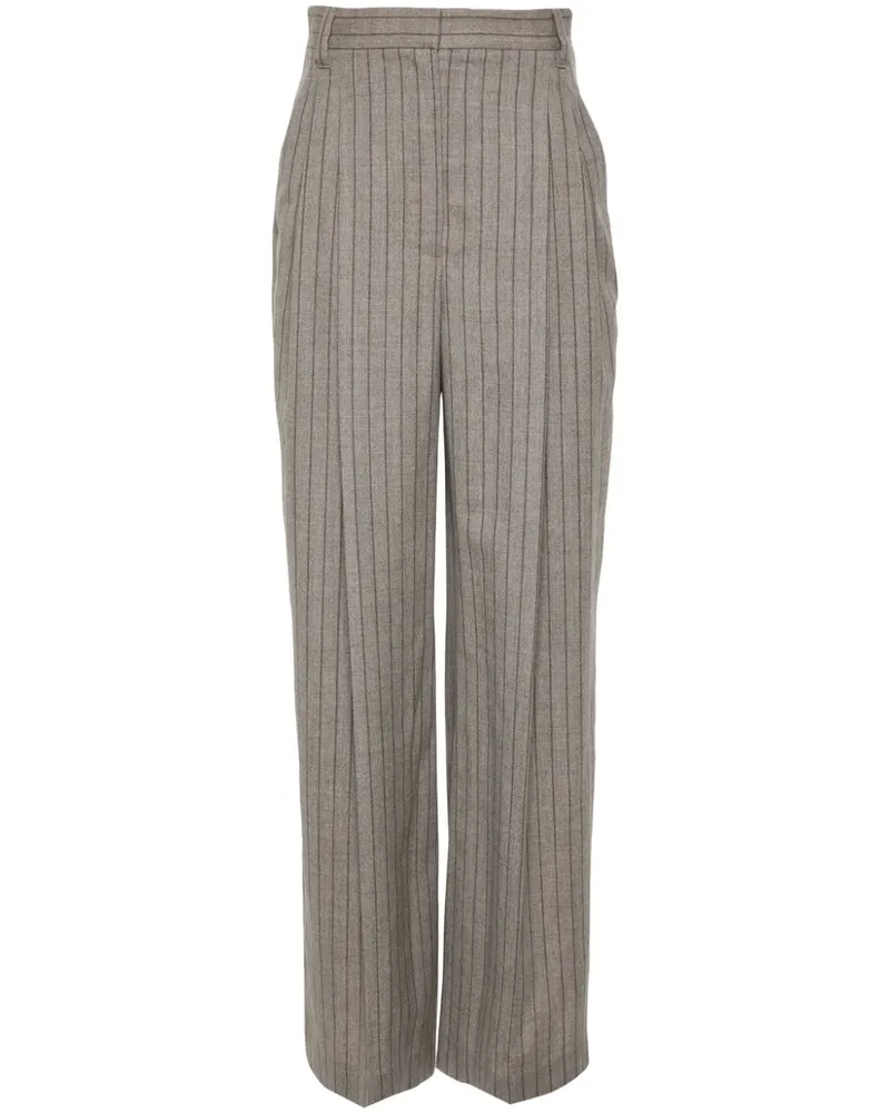 Brunello Cucinelli Hose mit Nadelstreifen - Grau Grau