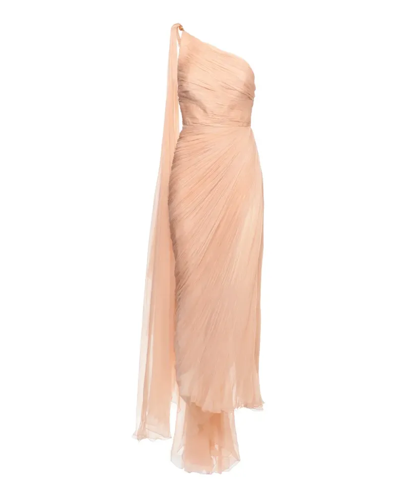 Maria Lucia Hohan Florencia plissé one-shoulder gown - Rosa Rosa