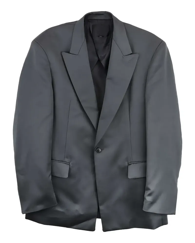 Omar Afridi peak-lapels single-breasted jacket - Grau Grau