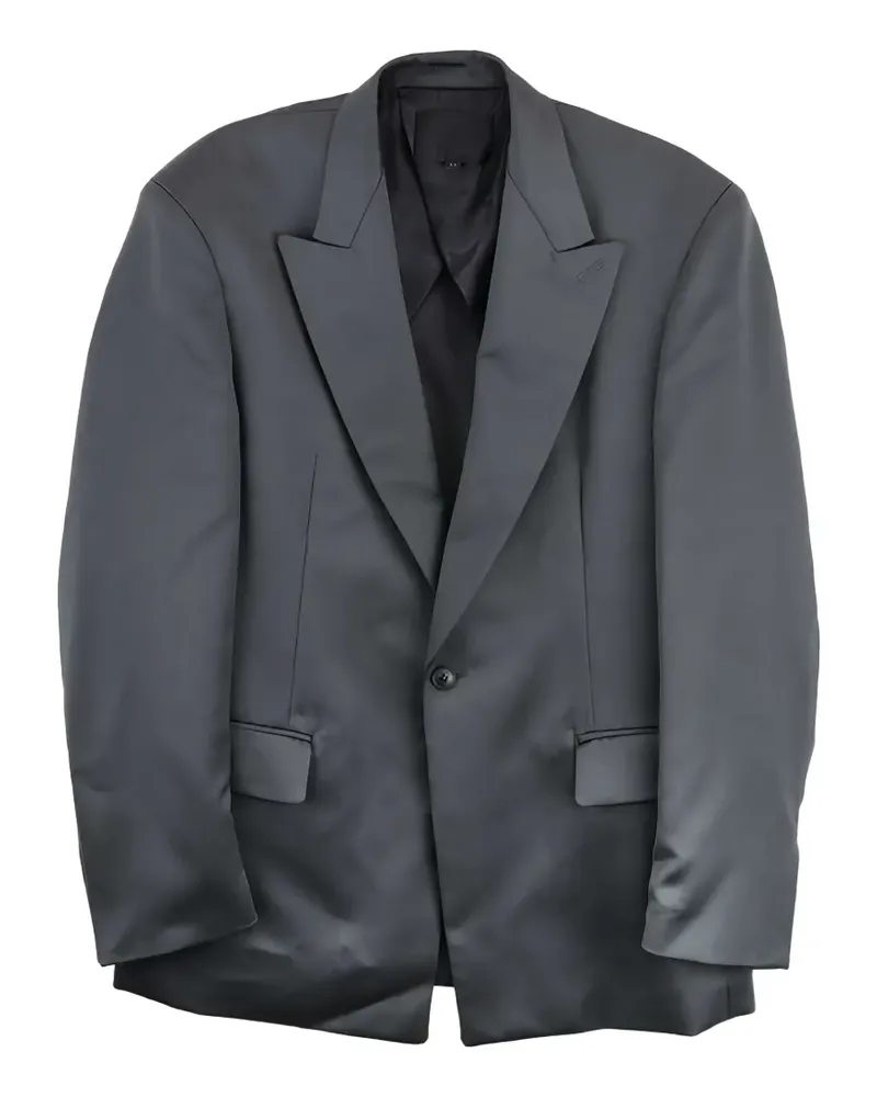Omar Afridi peak-lapels single-breasted jacket - Grau Grau