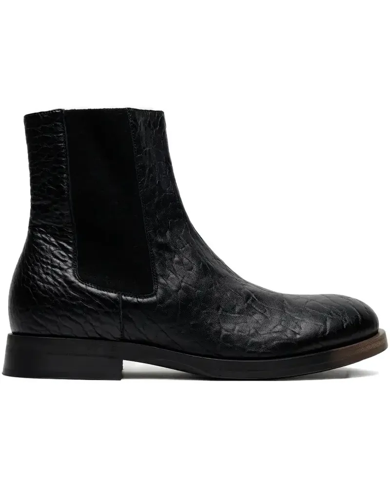 Uma Wang textured chelsea boots - Schwarz Schwarz