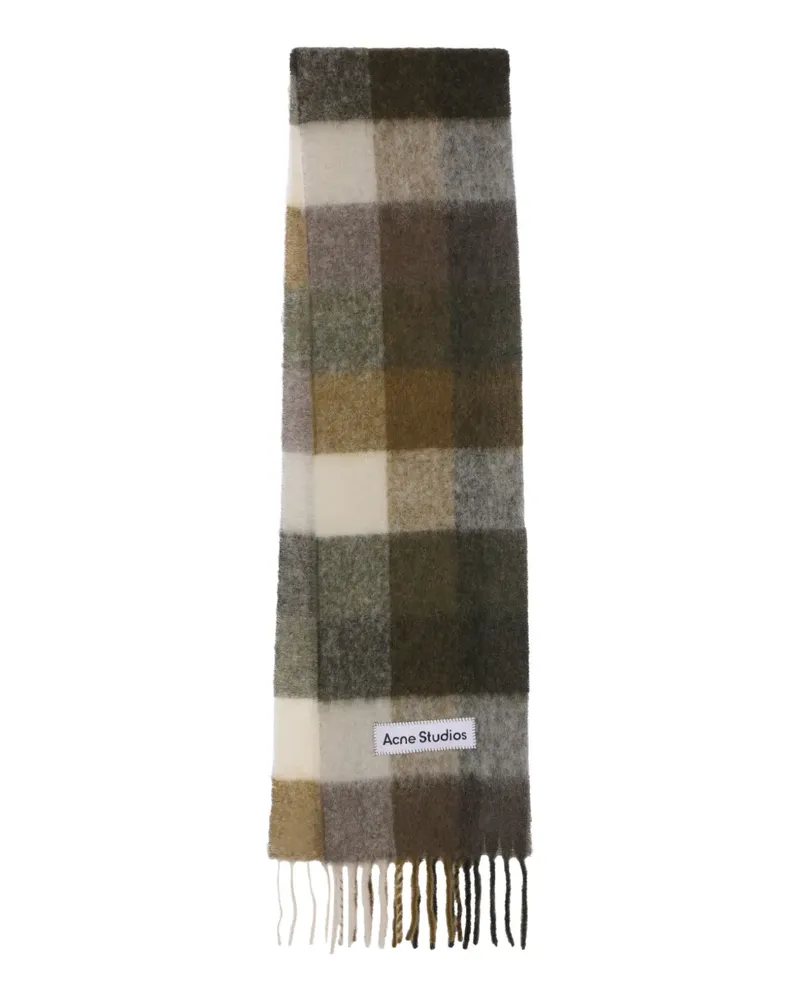 Acne Studios Schal mit Logo-Patch - Grün Grün