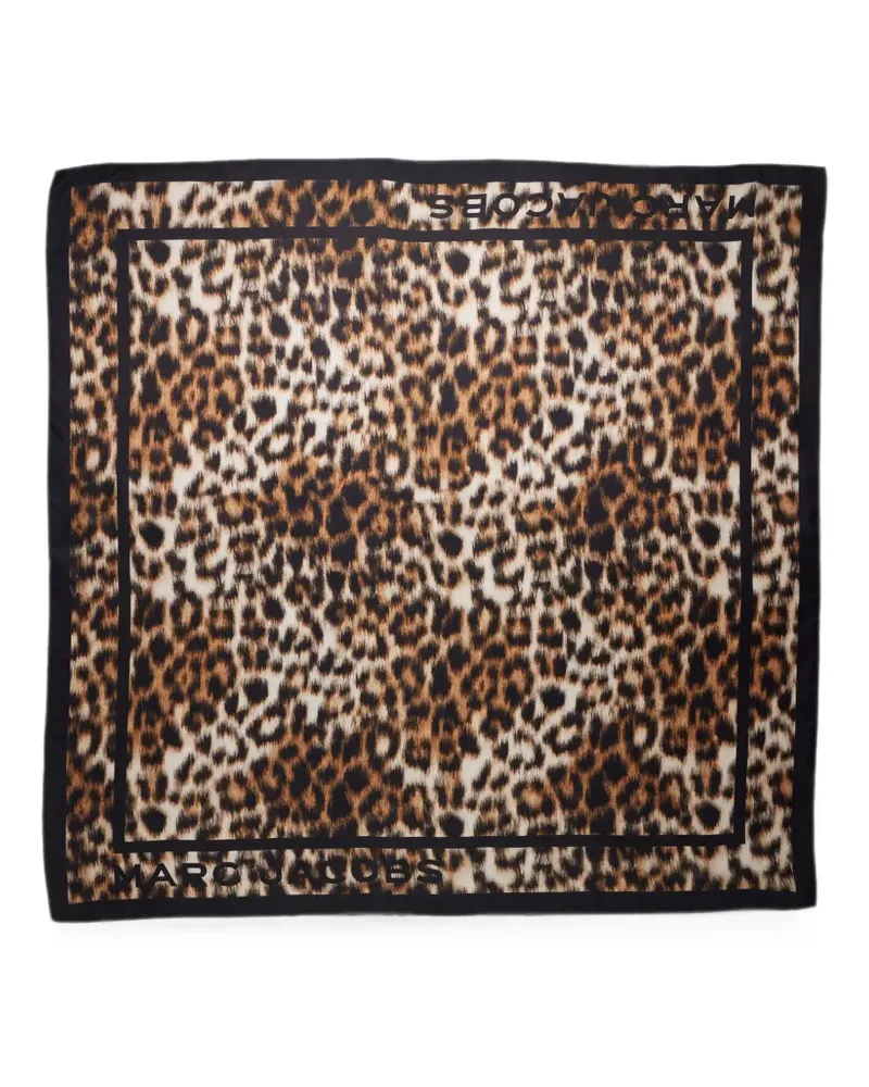 Marc Jacobs Schal mit Leopardenmuster - Braun Braun