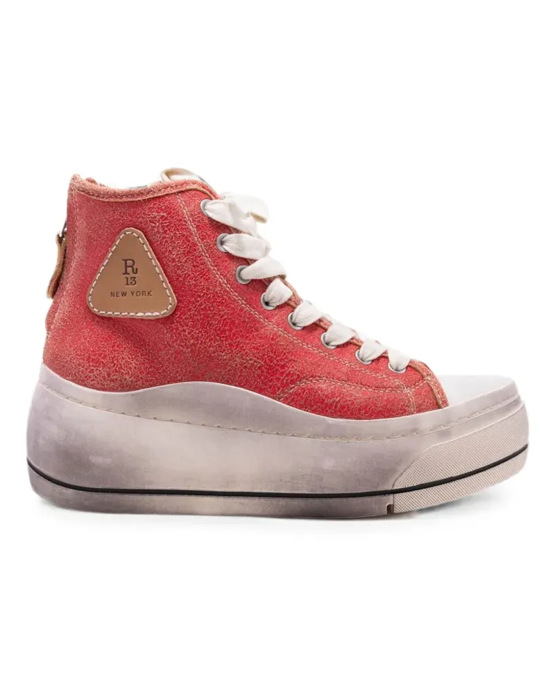 R13 Kurt high-top sneakers - Rot Rot