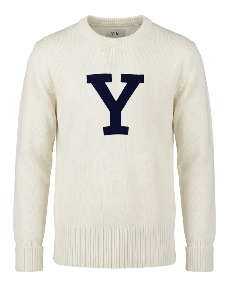 Gant x Yale patch crew-neck sweater - Nude Nude