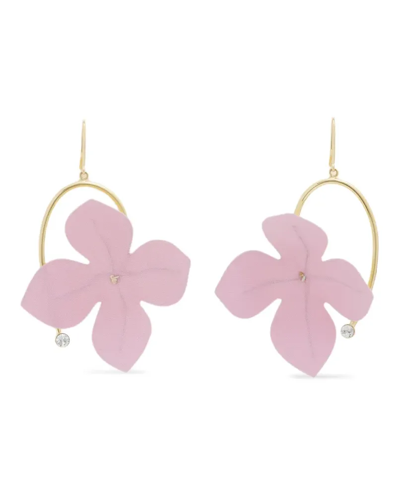 Marni Ohrringe mit Strassblume - Gold Gold